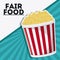 Pop corn fair food snack carnival icon