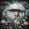 Pop surrealism fantasy dreamlike whimsical high contrast generative AI