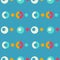 Pop up bubbles symmetry seamless pattern