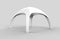 Pop Up Dome Spider Inflatable Advertising Arch White Blank Tent. 3d render illustration.