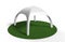 Pop Up Dome Spider Inflatable Advertising Arch White Blank Tent. 3d render illustration.