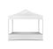 Pop-up gazebo, realistic mockup. White blank canopy tent, mock-up. Event marquee, vector template