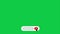 Pop up youtube subcsribe button with bell icon click animation motion graphic with chroma green screen background