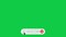 Pop up youtube subscribe like bell icon button clicked animation motion graphic with chroma green screen clip template 4k