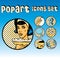 Popart Comic Icons Set Cookery