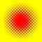 Popart, halftone pattern, background. Yellow and red, duotone ba
