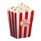 Popcorn basket icon, cartoon style
