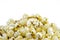 Popcorn border on white, clipping path included