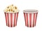 Popcorn bucket: full and empty