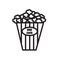 popcorn kernel icon isolated on white background