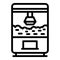 Popcorn making machine icon, outline style