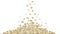 Popcorn making machine. Realistic vector popcorn falling down. A lot of popcorn. graphic illustration