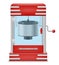 popcorn making machine sweet snack vector illustration