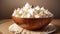 Popcorn Paradise A Whimsical Marshmallow Popcorn Delight for National Toasted Marshmallow .AI Generated