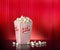 Popcorn Red Movie Theater Background