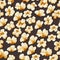 Popcorn seamless. Movie symbols popping hand fast snacks vector pattern for textile design projects