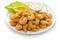 Popcorn shrimp with tartar sauce