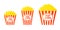 Popcorn In Striped Bucket icon