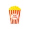 Popcorn In Striped Bucket icon