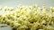 Popcorn tossed up  Shot with high speed camera, HD 1080p. Slow Motion.