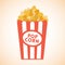 Popcorn. Vector cartoon illustration
