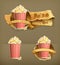 Popcorn vector icons