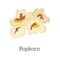 Popcorn Vector Illustration in Flat Style Design