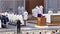 Pope Francesco Bergoglio celebrates the Corpus Domini mass at Sant Monica square in Rome