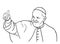 Pope Francis illustration