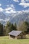 Pope`s path near Lorenzago di Cadore