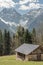 Pope`s path near Lorenzago di Cadore