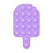 Popit purple ice cream a fashionable silicon fidget toys. Addictive anti-stress toy in pastel colors. Bubble sensory