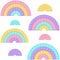 Popit rainbow pattern background as a fashionable silicon fidget toys. Addictive anti-stress toy in pastel colors