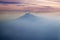 Popocatepetl volcano Mexico DF city aerial view