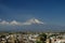 Popocatepetl Volcano Towering over the town of Puebla