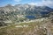 Popovo lake and Polezhan peak, view form Dzhano peak, Pirin Mountain