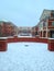 The Popp Martin Student Union at UNC Charlotte in the snow