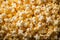 Poppable delight a background adorned with popcorn kernels exudes a playful and inviting vibe