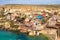 Poppeye village, Malta. Famous film set and tourist attraction o