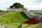 Poppies Wave sculpture at Lincoln castle, Lincoln, England