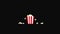 Popping Popcorn Flying and Falling out of a red-white striped bucket motion graphic video. 4K Footage with Alpha Channel Pro Res