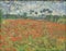 Poppy field painting by famous Dutch painter Vincent Van Gogh