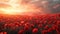 Poppy Field Tribute: AI-Generated Remembrance Day Artwork