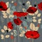 Poppy flowers pattern