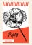 Poppy. Honey plants. Label, sticker and card for wildflower honey products. Banners for beekeeping and apiculture with