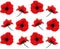 Poppy seamless pattern