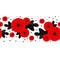 Poppy seamless pattern. Red poppies on white background. Can be used for textile, wallpapers, prints and web design