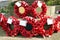 Poppy wreaths of the Remembrance Day