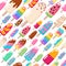 Popsicle ice cream pattern.