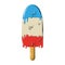 Popsicle melting cartoon